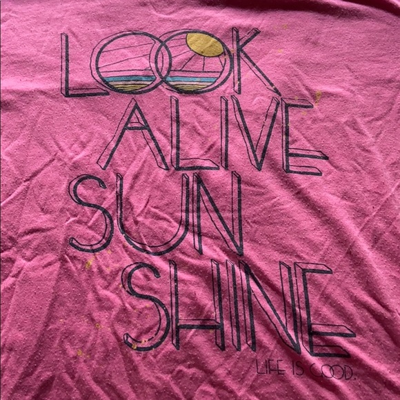 Life Is Good Tops - Life Is Good Pink XXL T-Shirt